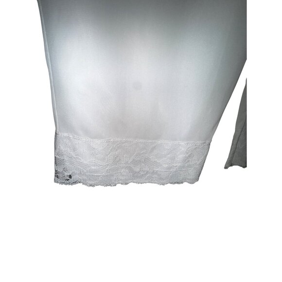 Vintage White Lace Trimmed Womens Culotte Slip‎ Pants Small Victorian Lingerie - Picture 2 of 4